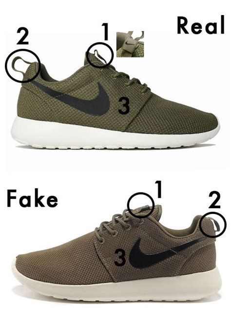 nike roshe fake vs real|How to spot fake nike roshe one's .